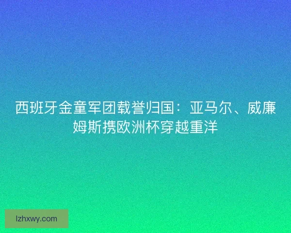 西班牙金童军团载誉归国：亚马尔、威廉姆斯携欧洲杯穿越重洋